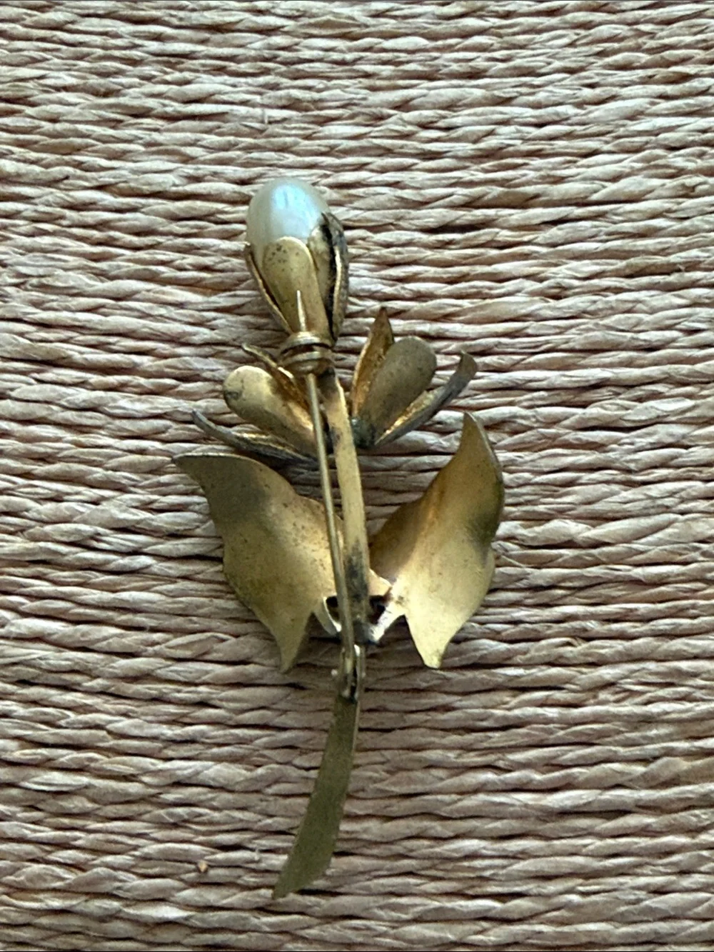 Toledo Gold Pearl brooch